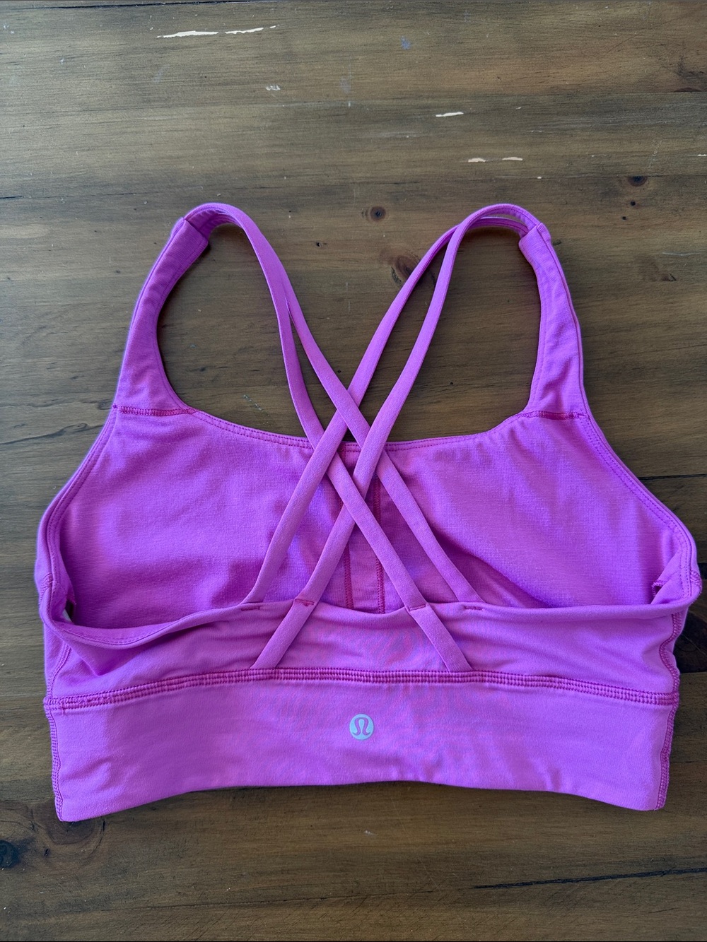 lululemon athletica energy fuschia sports bra